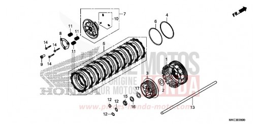 EMBRAYAGE GL1800BJ de 2018
